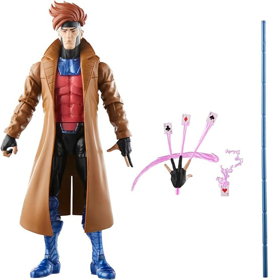 Marvel Legends Series Gambit, X-Men ‘97 Collectible 6-Inch Action Figures