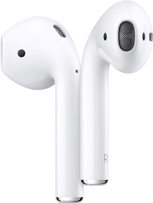 AirPods de Apple con funda de carga (cableado).