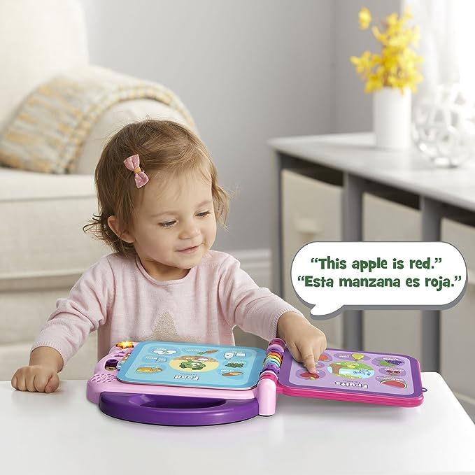 LeapFrog - Libro interactivo Scout and Violet 100 Words Book (exclusivo de Amazon), color púrpura