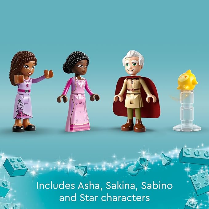 LEGO Disney Wish: Asha's Cottage 43231 - Juego de juguetes de construcción, una casa de campo para la vida de rol en la aldea, regalo coleccionable para fanáticos de la película de Disney, regalo para