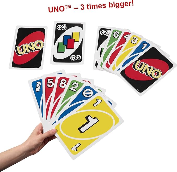 Mattel Juegos UNO: Clásico gigante UNO, Multicolor