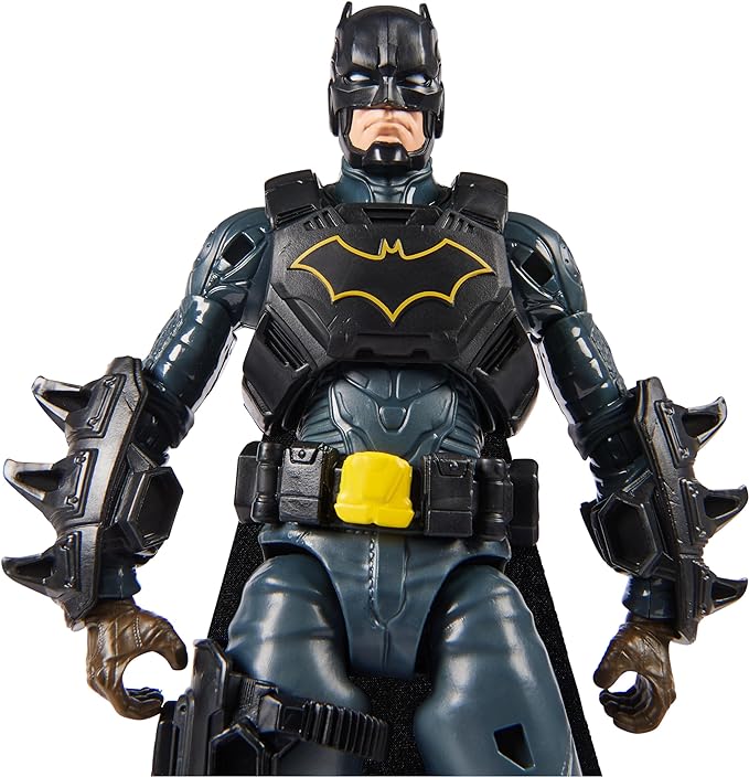 DC Comics, Paquete de batalla de Batman Adventures, juego de figuras de acción de Bane y Batman, 14 accesorios de armadura, juguete de superhéroe de 12 pulgadas para niños y niñas