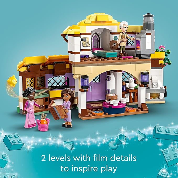 LEGO Disney Wish: Asha's Cottage 43231 - Juego de juguetes de construcción, una casa de campo para la vida de rol en la aldea, regalo coleccionable para fanáticos de la película de Disney, regalo para