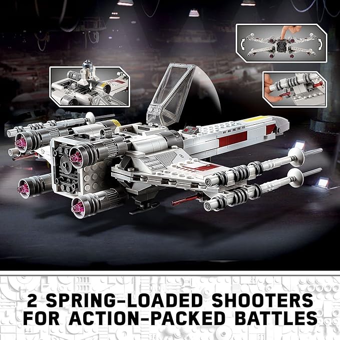 Kit de piezas de construcción LEGO Star Wars, X-Wing Fighter de Luke Skywalker 75301 para niños (474 piezas)