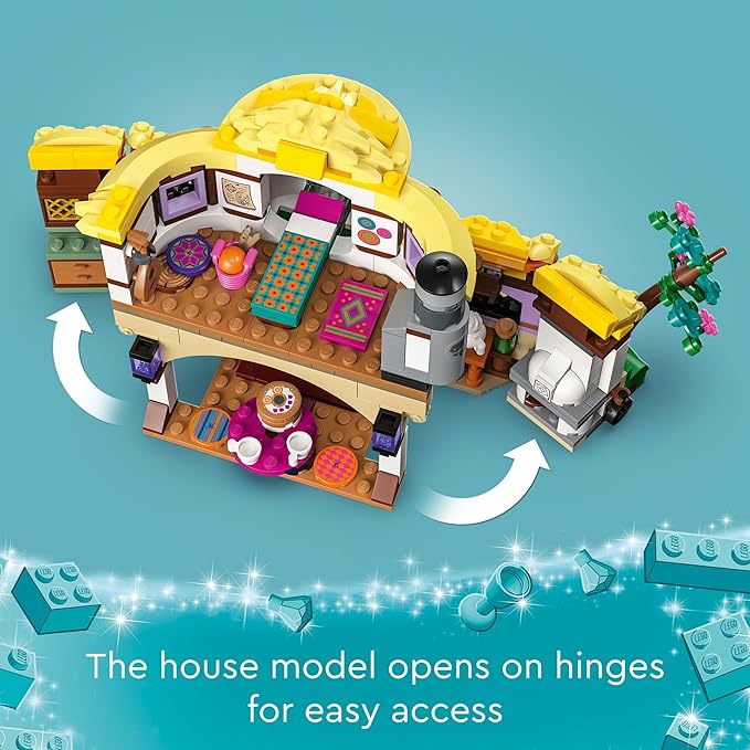 LEGO Disney Wish: Asha's Cottage 43231 - Juego de juguetes de construcción, una casa de campo para la vida de rol en la aldea, regalo coleccionable para fanáticos de la película de Disney, regalo para